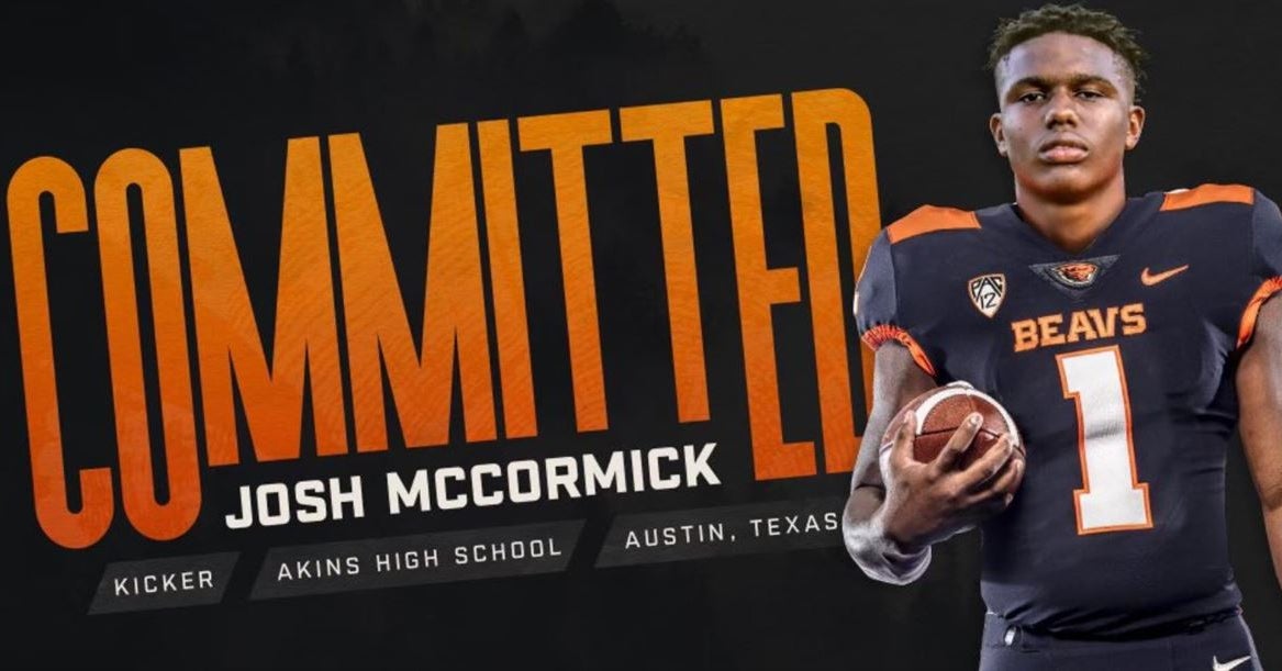 Oregon State football adds kicker Joshua McCormick to 2021 class