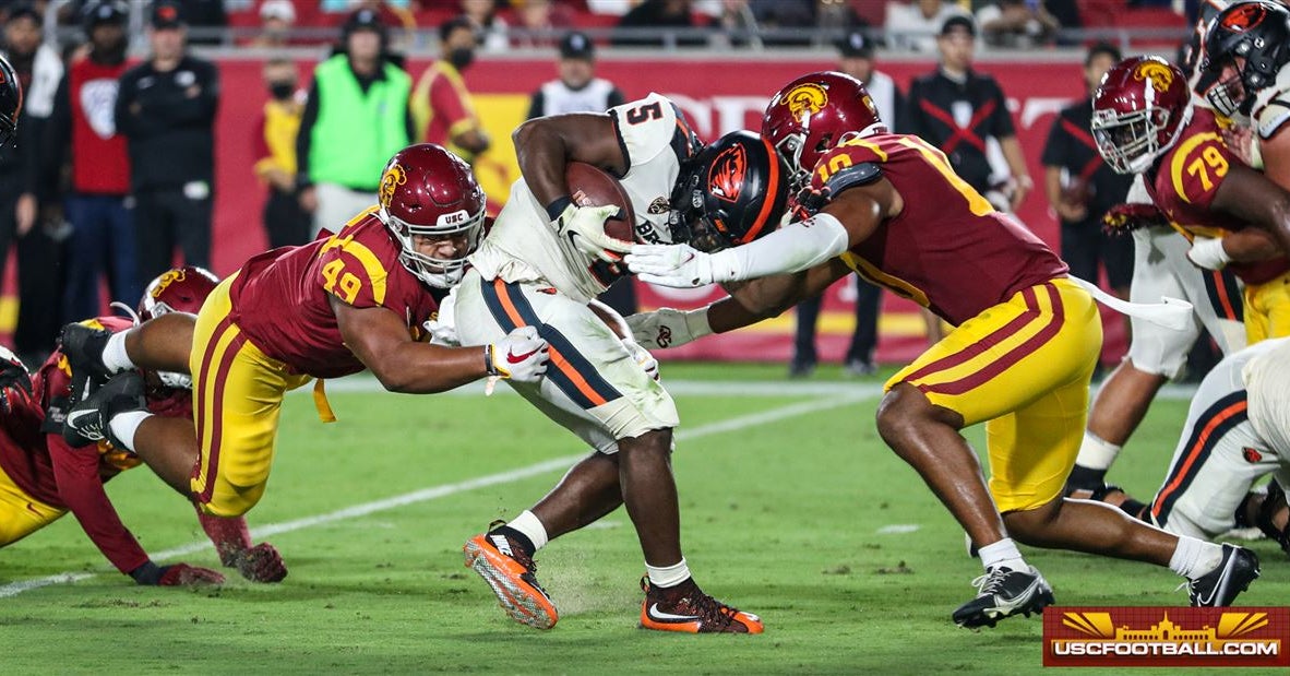 USC's defensive holdovers motivated by 2021 loss to Oregon State