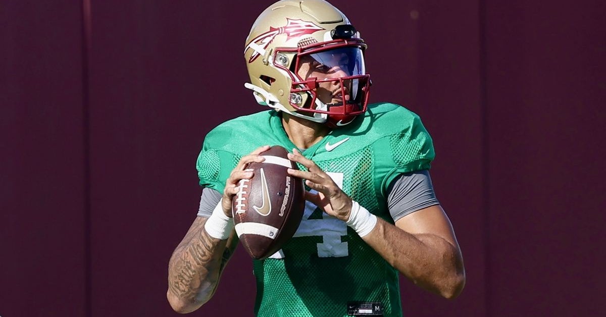 Ashton Daniels breaks the rock to close FSU's fall camp