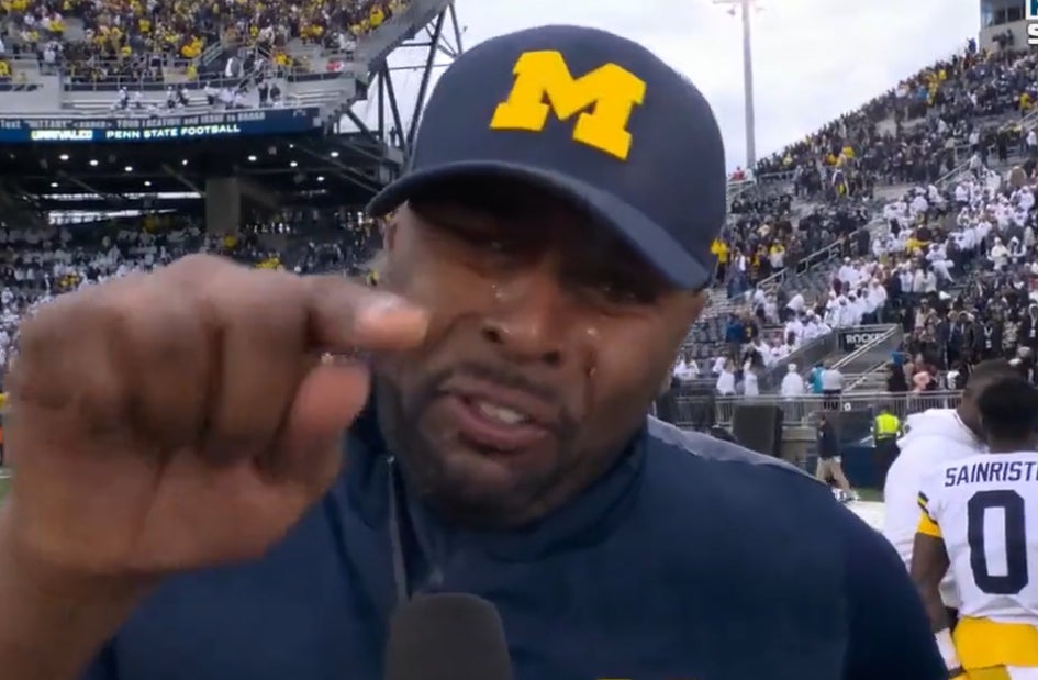 Michigan OC Sherrone Moore Offers Emotional Jim Harbaugh Tribute After ...