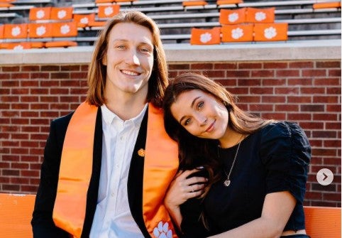 Who is Trevor Lawrence's girlfriend(now wife) Marissa Mowry