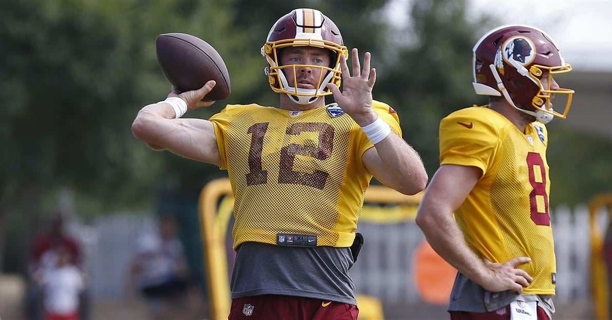 Injury hindering Colt McCoy in Redskins QB competition