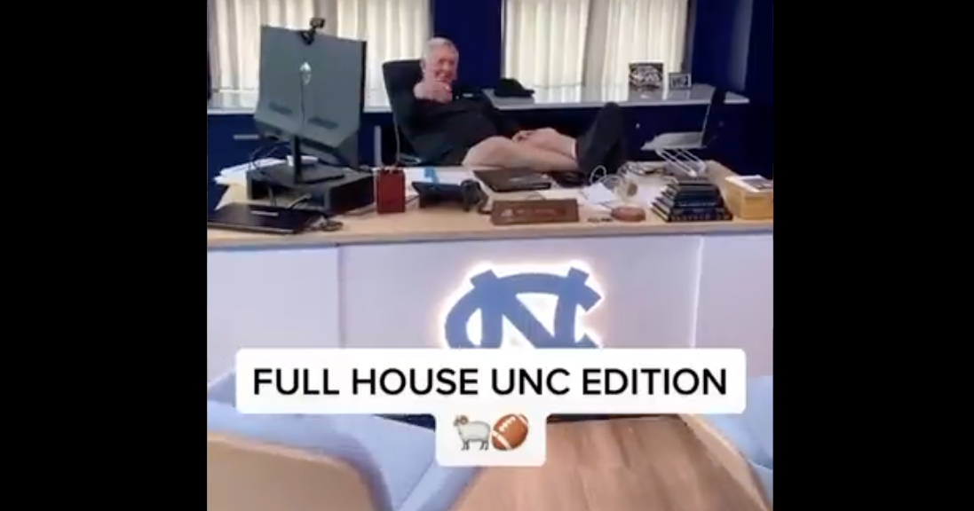 UNC Players Unveil Mack Brown's New Office With Full House Parody UNC Players Unveil Mack Brown's New Office With Full House Parody
