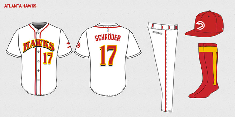 Graphic designer creates throwback NBA and MLB jersey mashups
