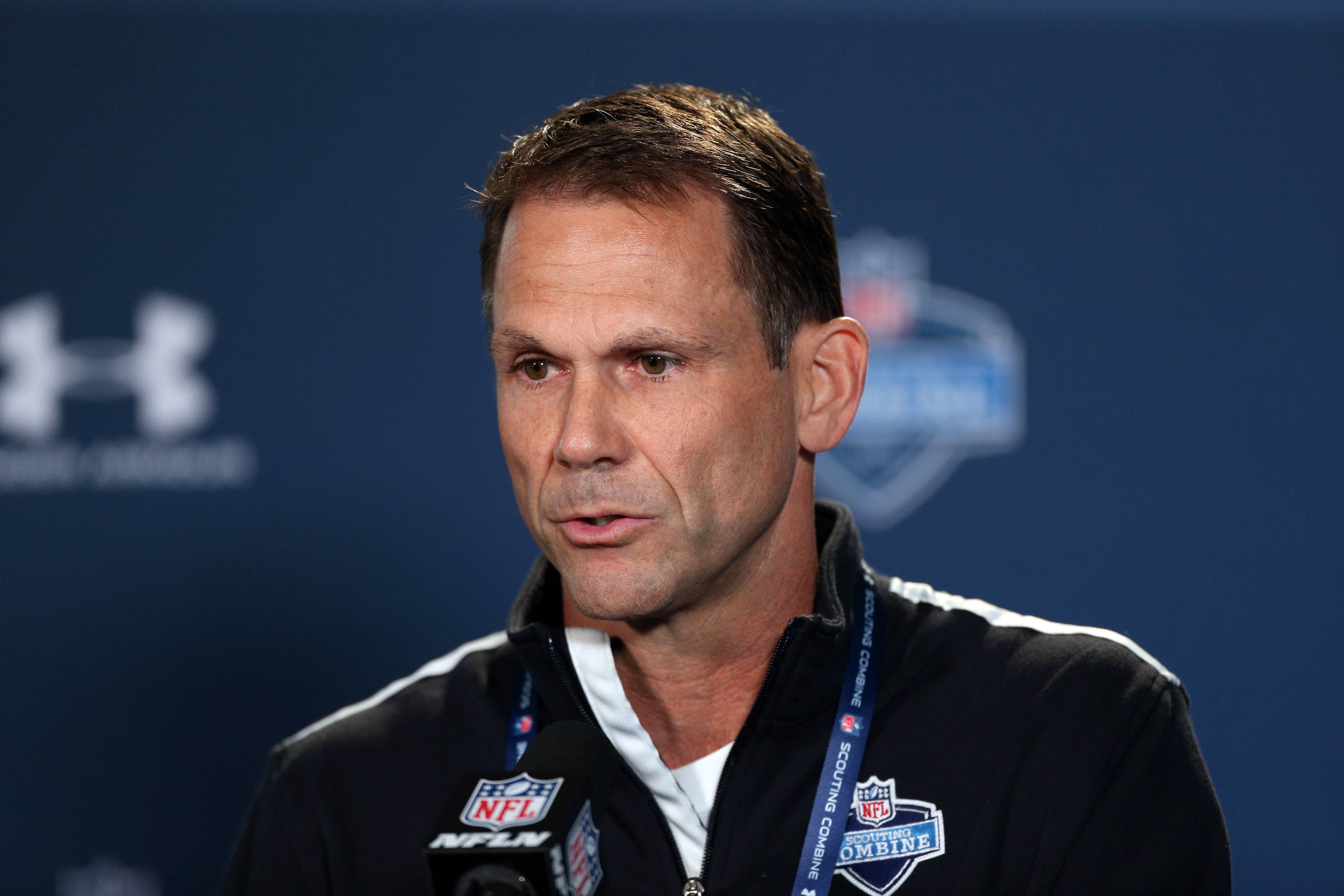 GM Trent Baalke meets with the media at the 2022 NFL Combine