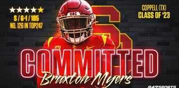 Top247 safety Braxton Myers commits to USC