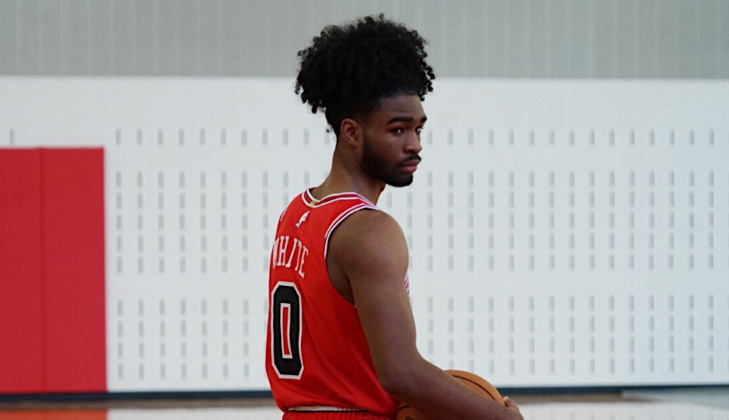 chicago bulls coby white jersey