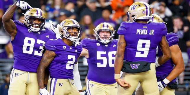 Hot] New Custom Washington Huskies Jersey White Premier Football Jersey