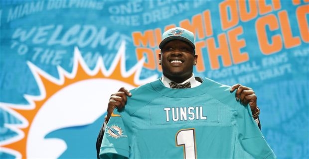 Miami dolphins hot sale tunsil jersey