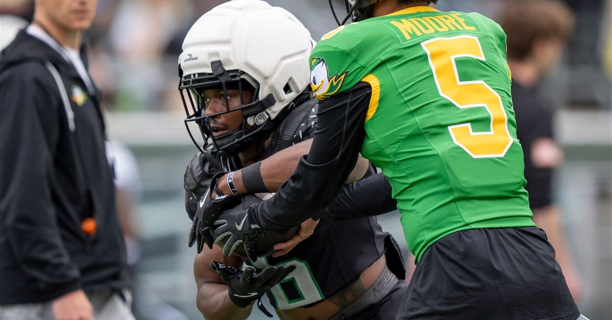 The state of Oregon's RB room following the conclusion of spring