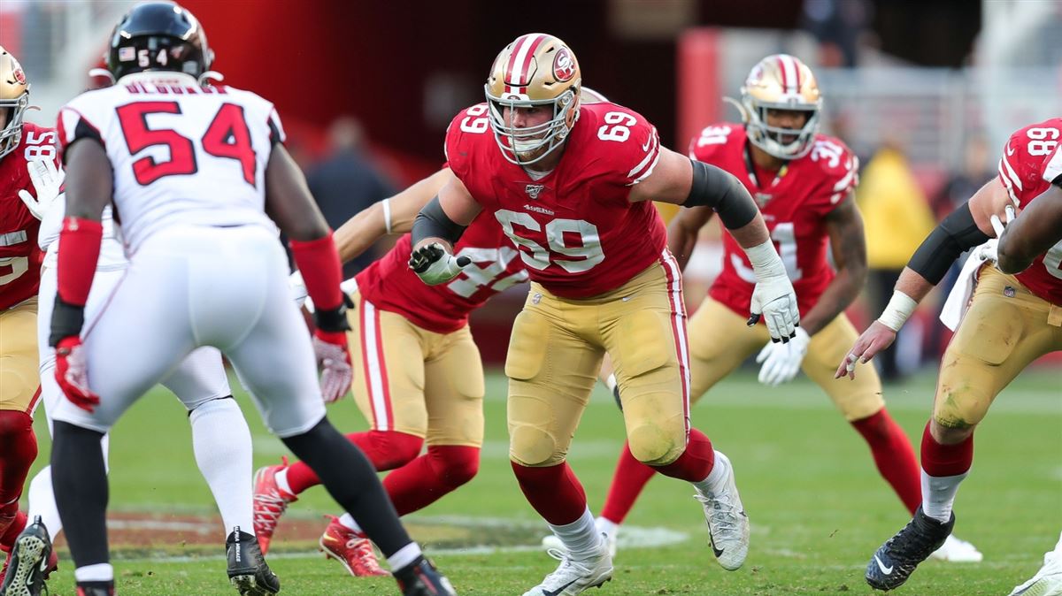 Quarterback Jimmy Garoppolo and Mike McGlinchey of the San Francisco