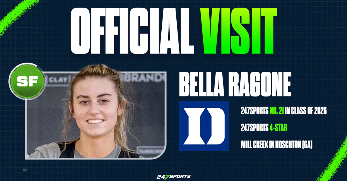 2026 top-25 recruit Bella Ragone takes official visit to Duke
