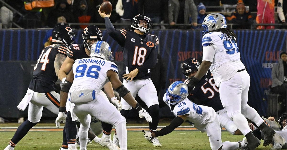 Offensive struggles overshadow late-game rally as Bears narrowly lose to Lions