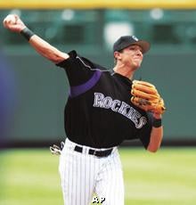 Rare breed: Colorado's Todd Helton has spent his whole career with Rockies