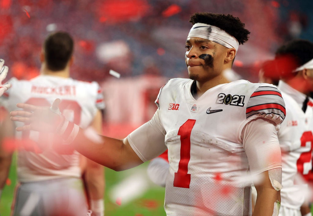 reveals Chicago Bears' projected win total during Justin Fields