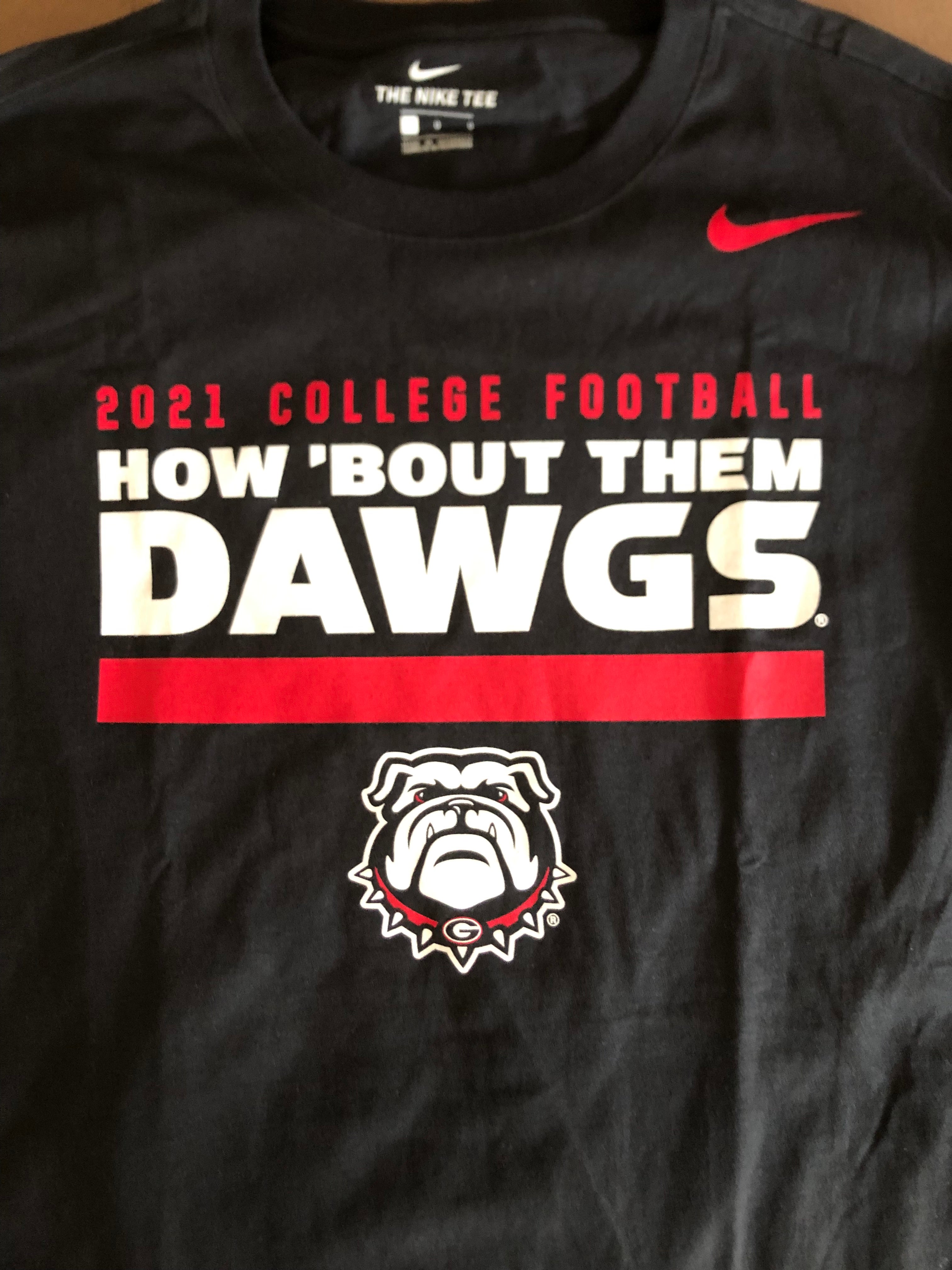 If you are a Braves and a Bulldog fan. Fanatics has the shirt for