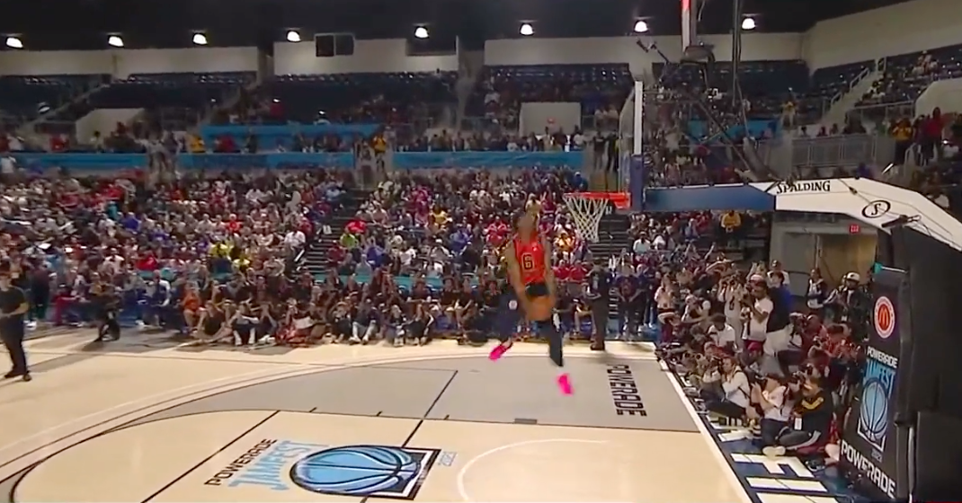 Bronny James wows at McDonald's AllAmerican dunk contest with reverse