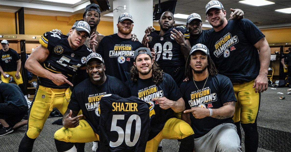 Steelers celebrate AFC North championship, win over Ravens
