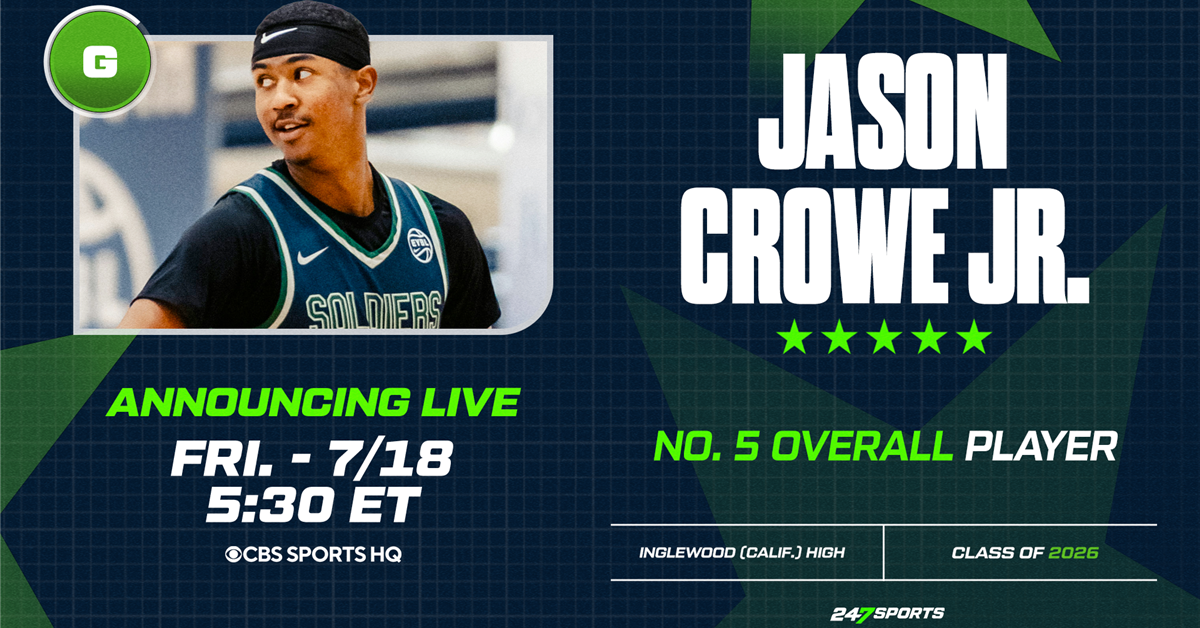Five-star Jason Crowe Jr. set to reveal college decision on CBS Sports HQ
