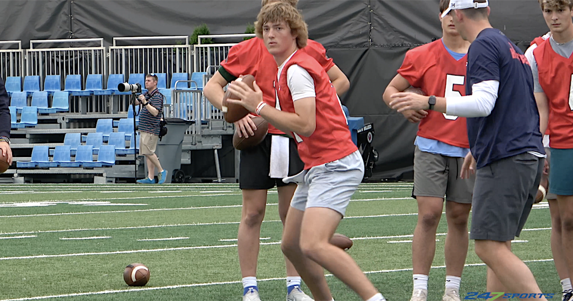 WATCH 2025 QB Cutter Boley Throws at Notre Dame