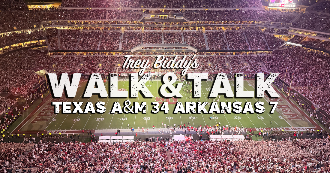 WALK & TALK: Texas A&M 34, Arkansas 7