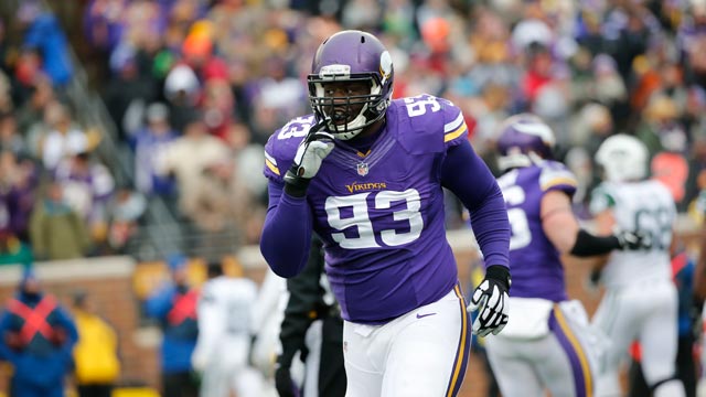 East Rutherford, New Jersey, USA. 6th Oct, 2019. Minnesota Vikings  defensive tackle Shamar Stephen (93) during a NFL game between the Minnesota  Vikings and the New York Giants at MetLife Stadium in