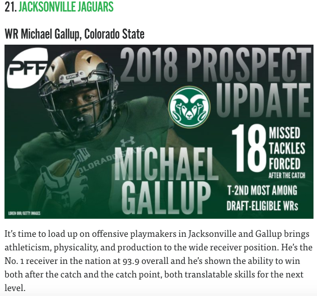 Michael Gallup, Dallas, Wide Receiver