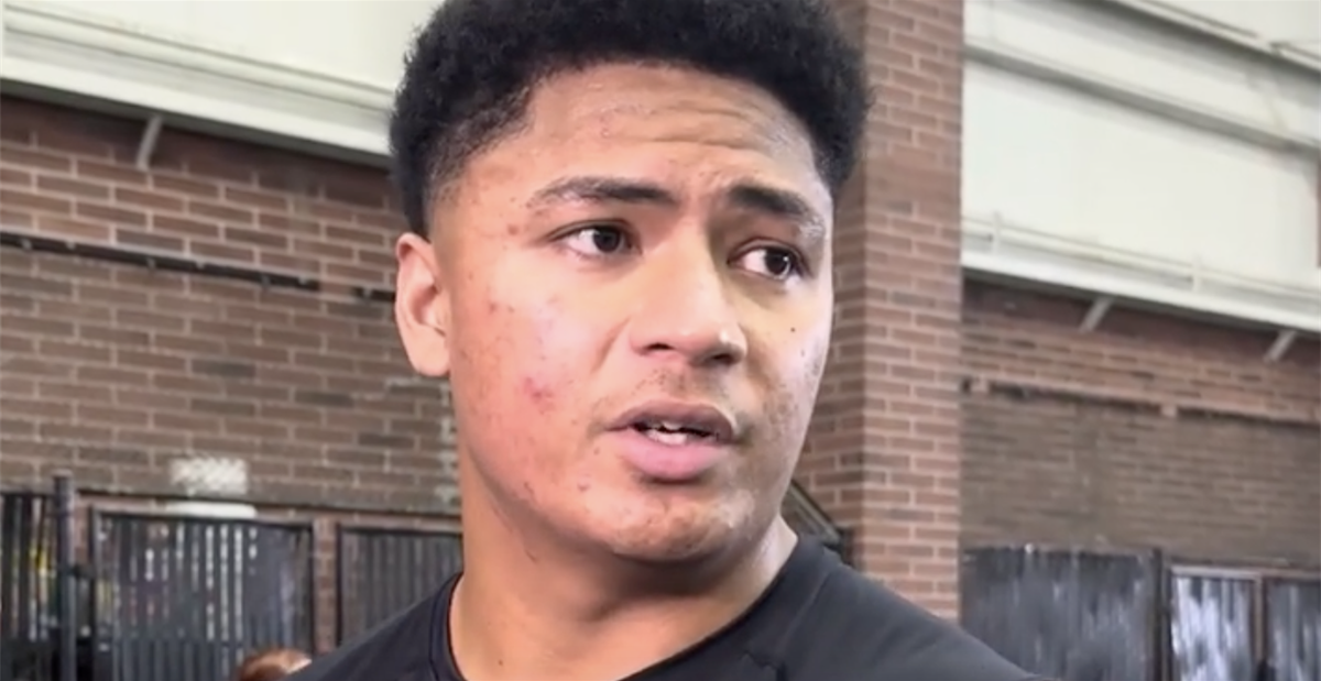 WATCH Sataoa Laumea talks after Utah Pro Day