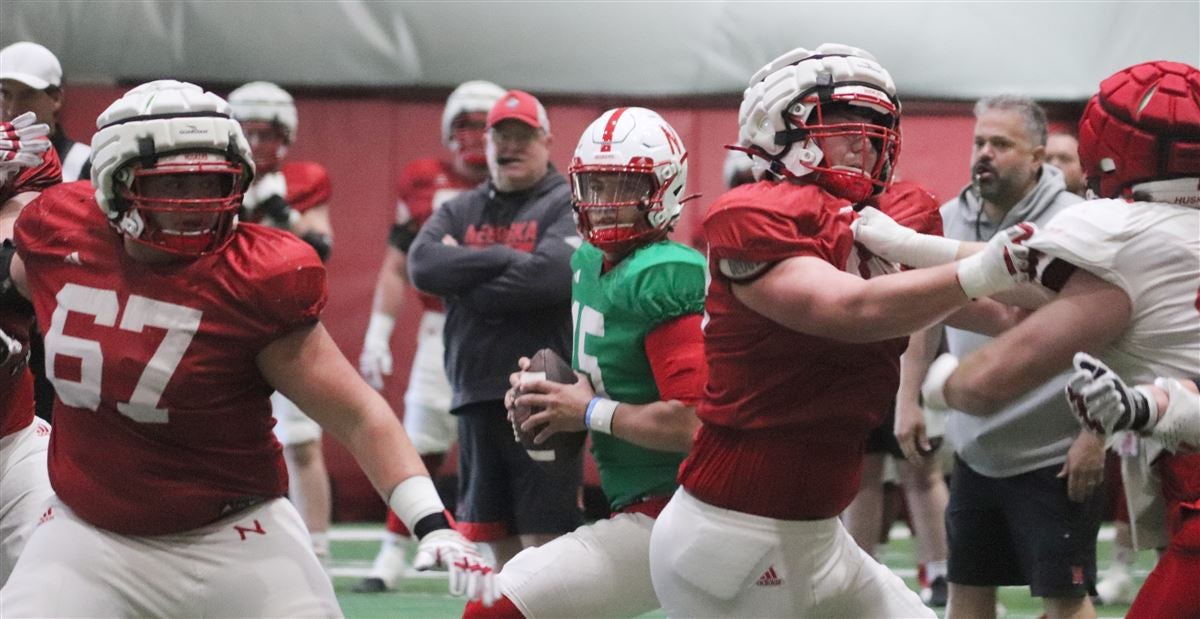 Freshmen Husker QBs growing in pass pro understanding