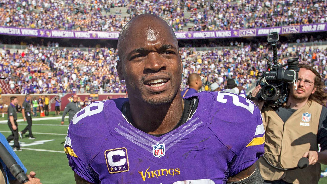 NFL on ESPN on X: ALL. DAY. Adrian Peterson gets the 1st TD of