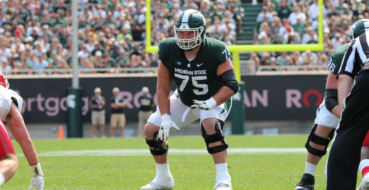 Michigan State offensive guard Kevin Jarvis is a road dog