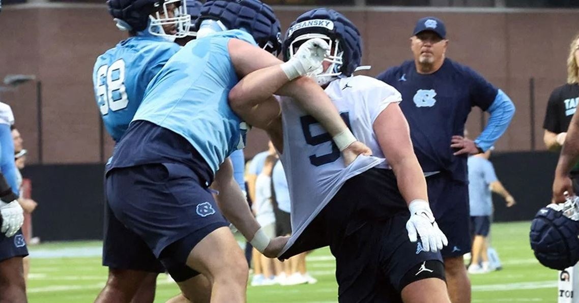 UNC DL Peter Pesansky Moves to Offensive Line