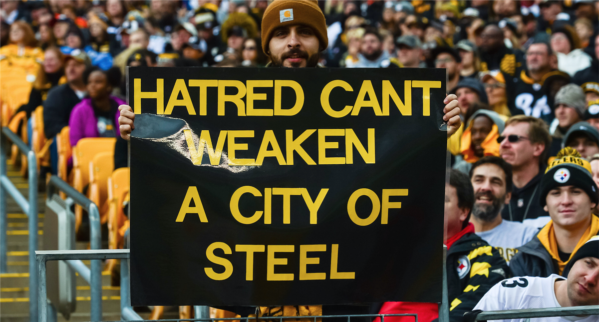 How the Steelers' logo helped heal Pittsburgh after the Tree of Life  shooting - Sports Illustrated