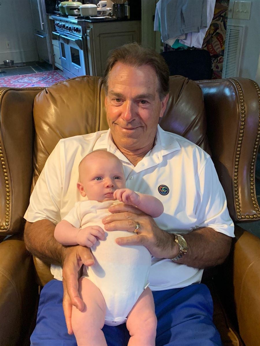 LOOK: Nick Saban celebrates Father's Day with his grandchild