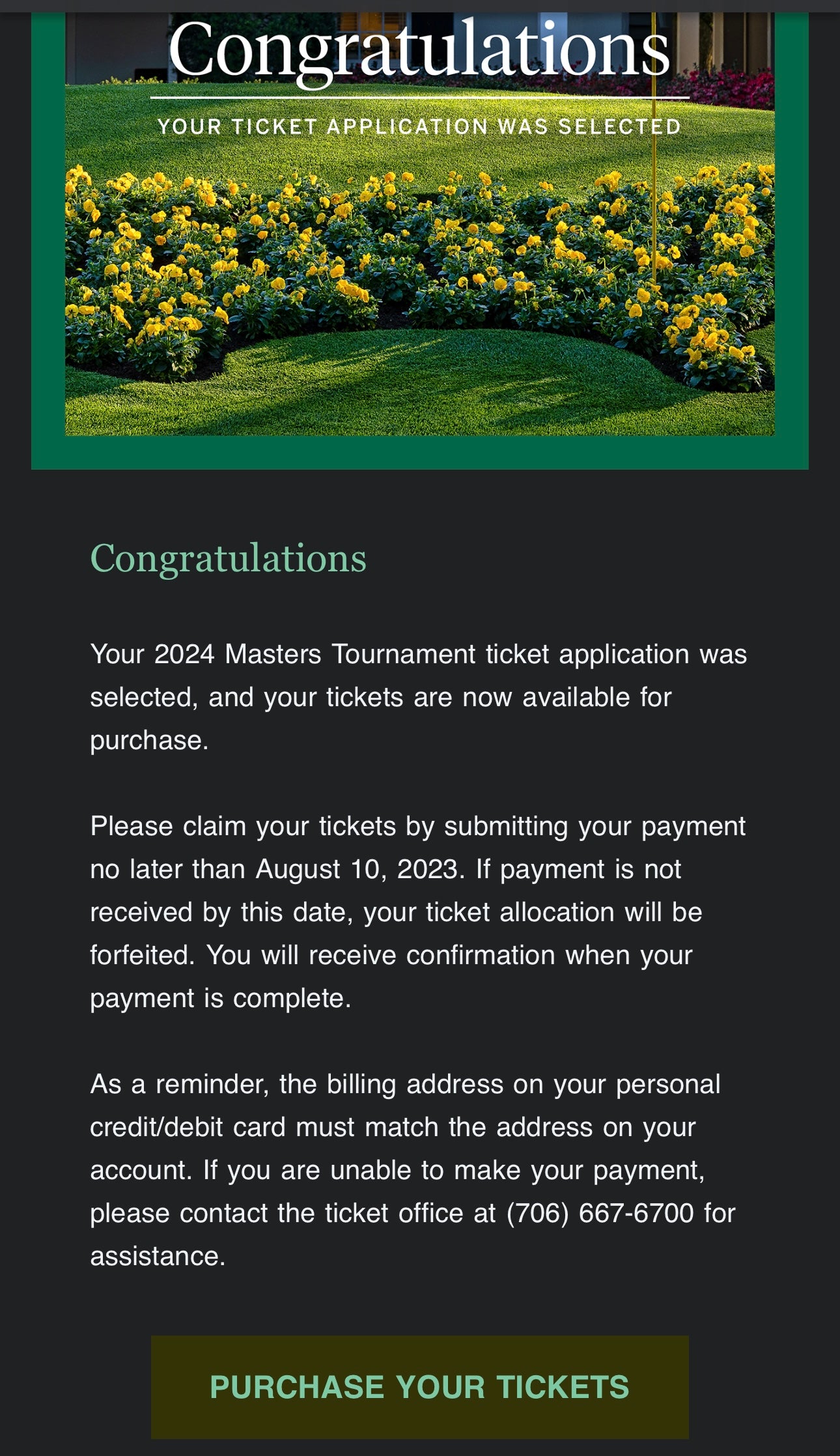 Masters tickets 2023 lottery: Here's how to apply