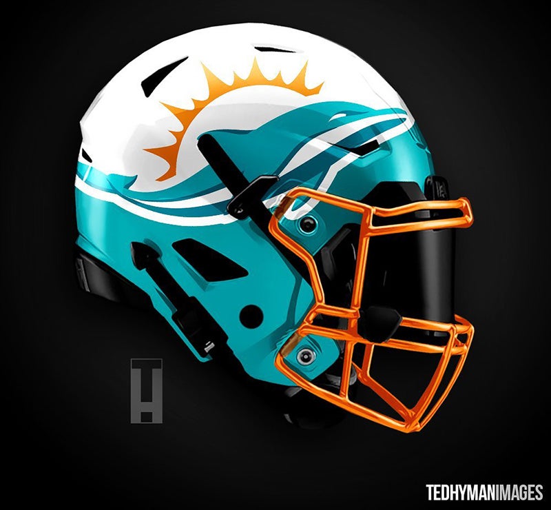 different style nfl helmets