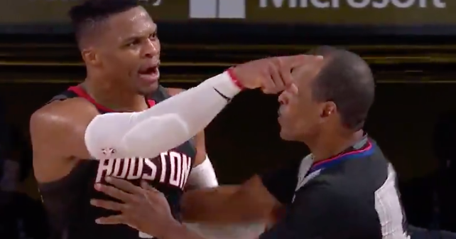 WATCH: Russell Westbrook shouting match with Rondo's brother