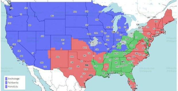 TV Coverage Map Released For Packers Vs. Lions