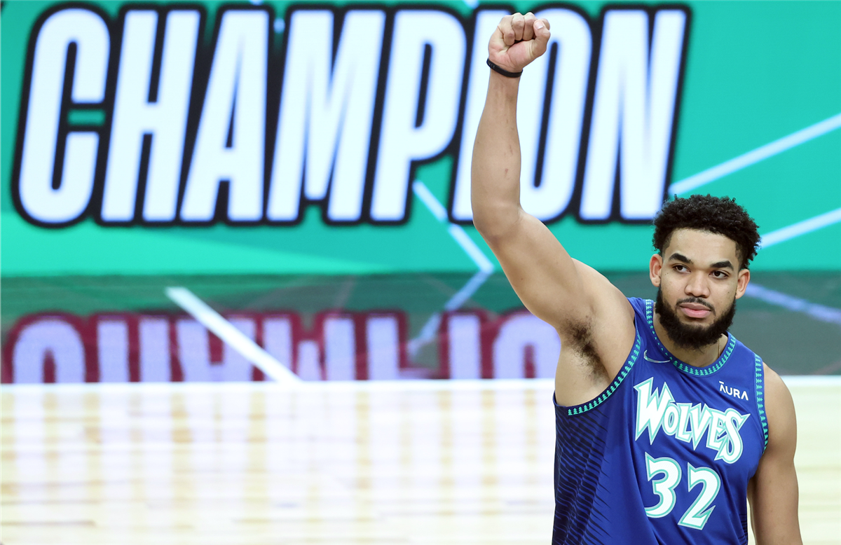  Karl Anthony Towns Minnesota Timberwolves Blue #32