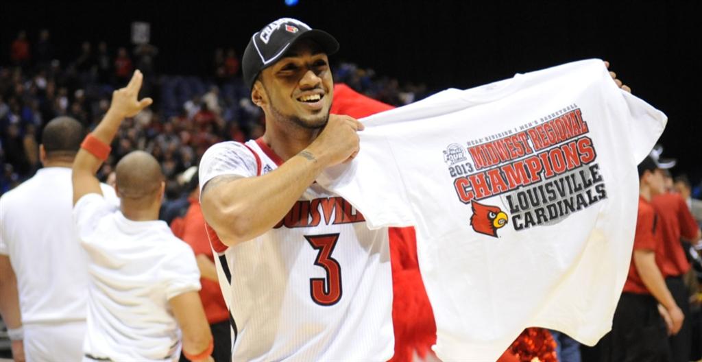 NCAA Louisville Cardinals 3 Peyton Siva Red Basketball Men Jersey