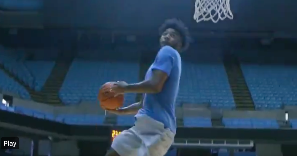 UNC Freshmen Show Off Dunking Ability During Practice