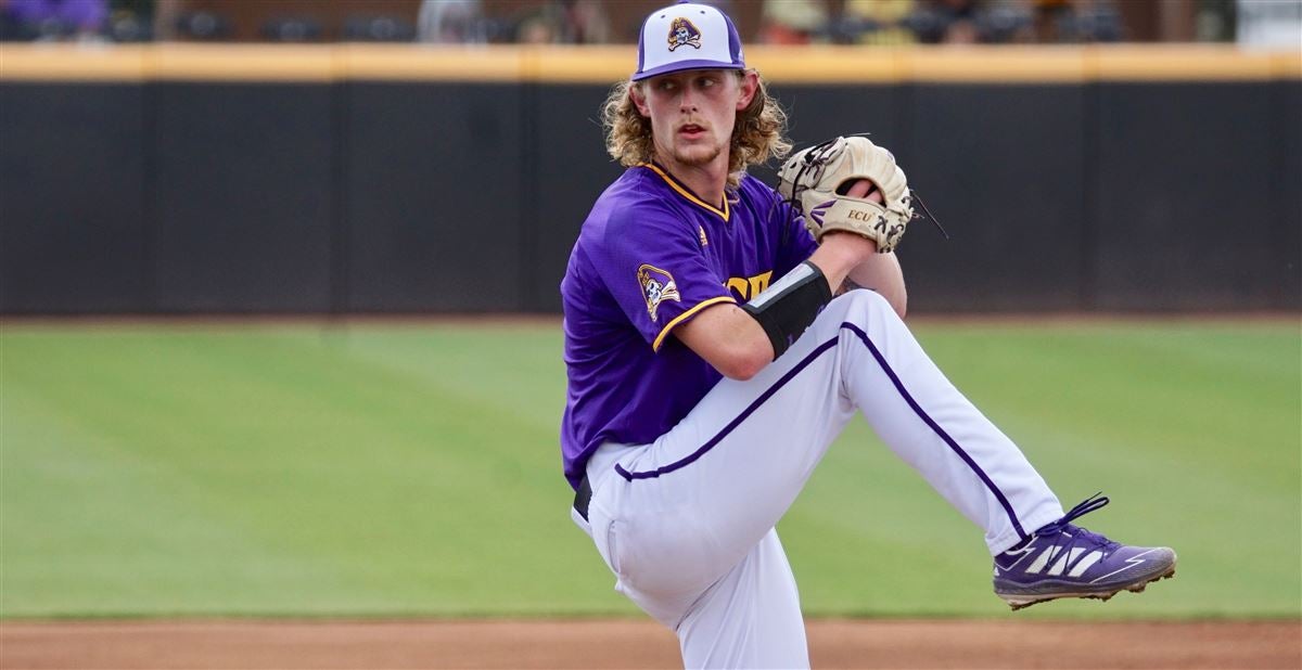 ECU right-handed pitcher Gavin Williams was selected No. 23