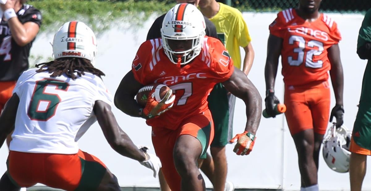 Gus Edwards Miami Running Back Gus Edwards Miami Running Back