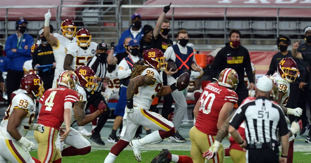 Nfl week 3: what teams have impressed after three weeks? dolphins Chase Young reacts to first career NFL touchdown