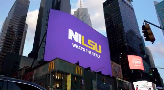 LSU takes over Times Square on NIL Day