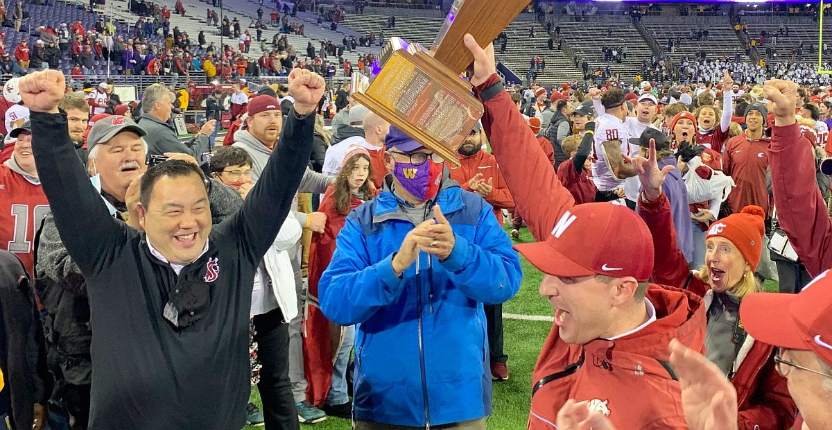 Apple Cup continuation 'bittersweet,' says WSU's Jake Dickert