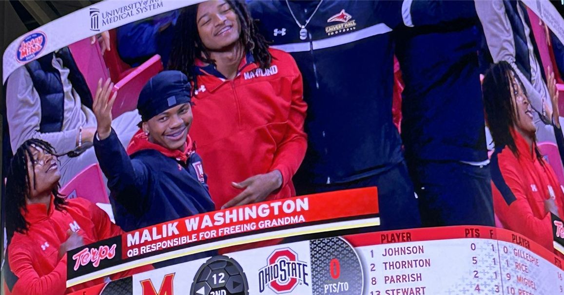 Quarterback Singer Malik Washington, Maryland's new grandma-saving,