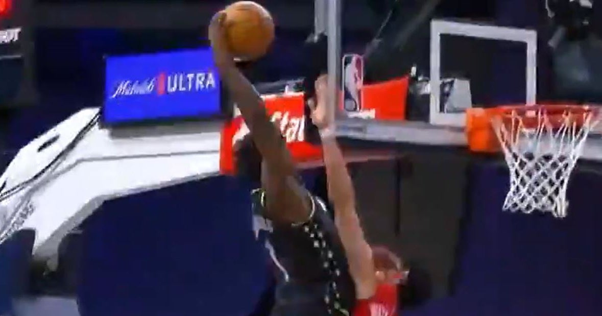 WATCH Anthony Edwards throws down unbelievable poster dunk