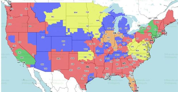 Green Bay Packers Tennessee Titans Coverage Map
