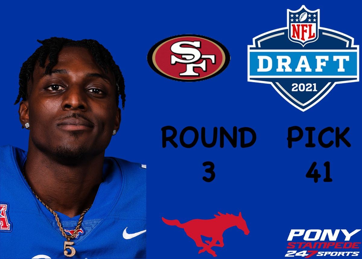 49ers draft SMU wide receiver Gray in third round